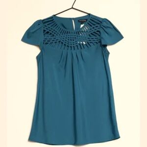 Banana Republic Teal Blouse Small